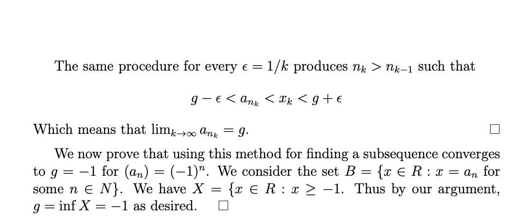 Proof of Bolzano-Weierstrass